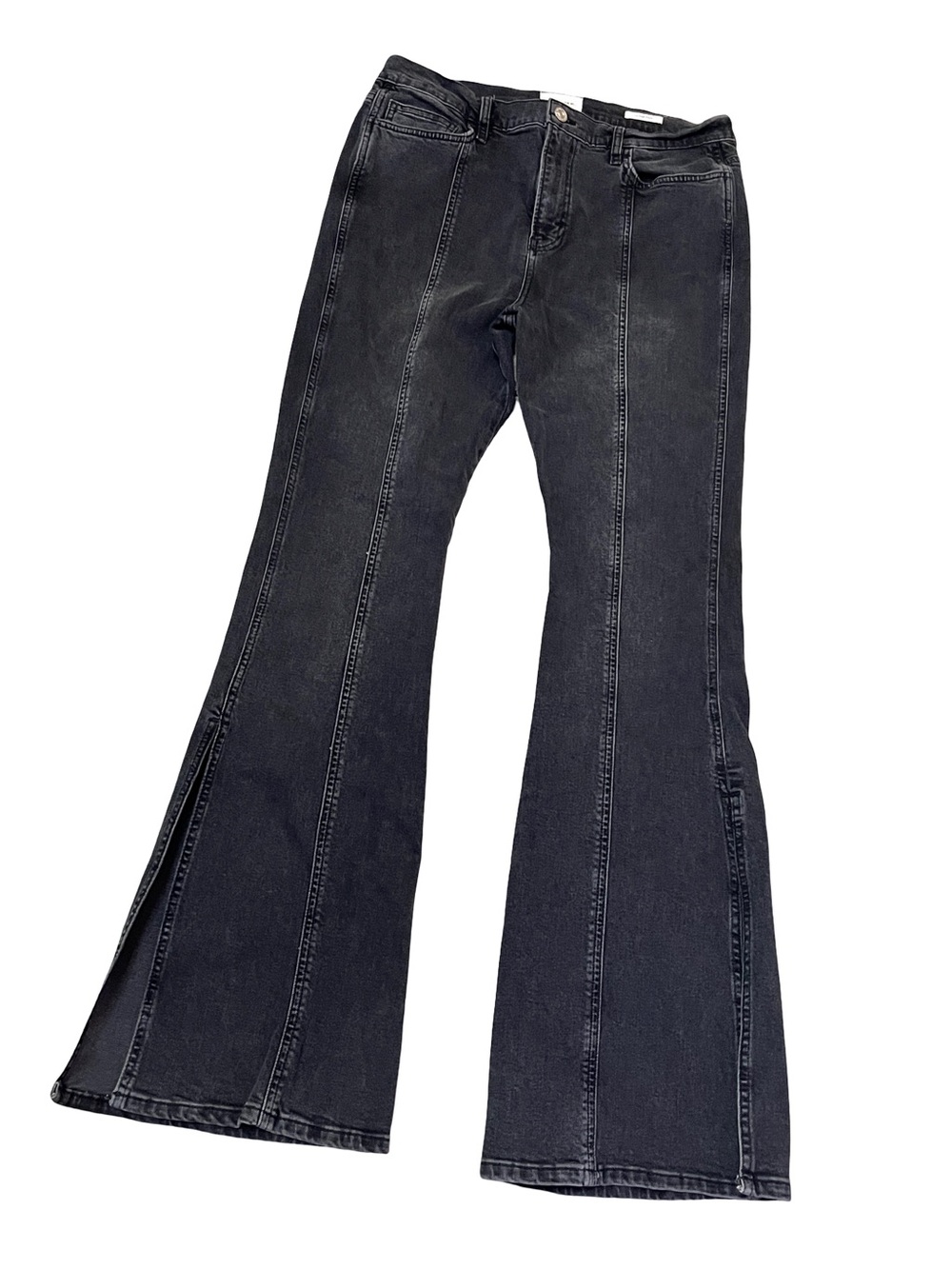 FRAME Le High Flare Jeans 31 Obsidian Clean